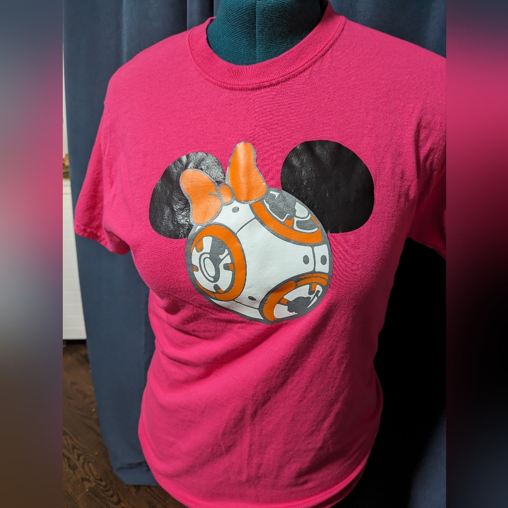 Bb8 Mickey ears shirt, unisex size M
